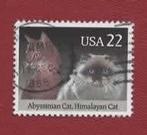 Fauna - Dieren - Katten - U.S.A. - 22 ct - gebr, Ophalen of Verzenden, Gestempeld, Dier of Natuur