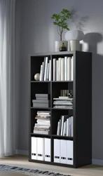 KALLAX IKEA zwart/bruin, Huis en Inrichting, Ophalen, 50 tot 100 cm, Zo goed als nieuw, Minder dan 100 cm