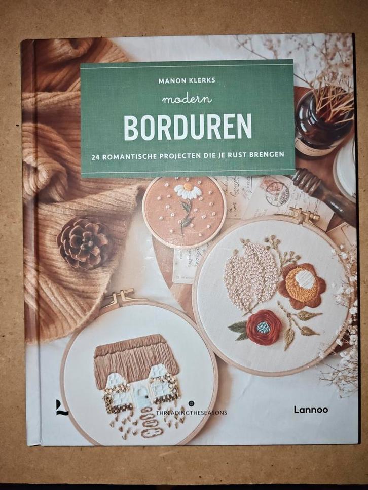Modern Borduren - Manon Klerks, Hobby en Vrije tijd, Borduren en Borduurmachines, Zo goed als nieuw, Borduurpakket, Handborduren