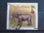 POSTZEGEL  ZIMBABWE 1990 - NEUSHOORN   =154=, Postzegels en Munten, Postzegels | Afrika, Ophalen of Verzenden, Zimbabwe, Gestempeld