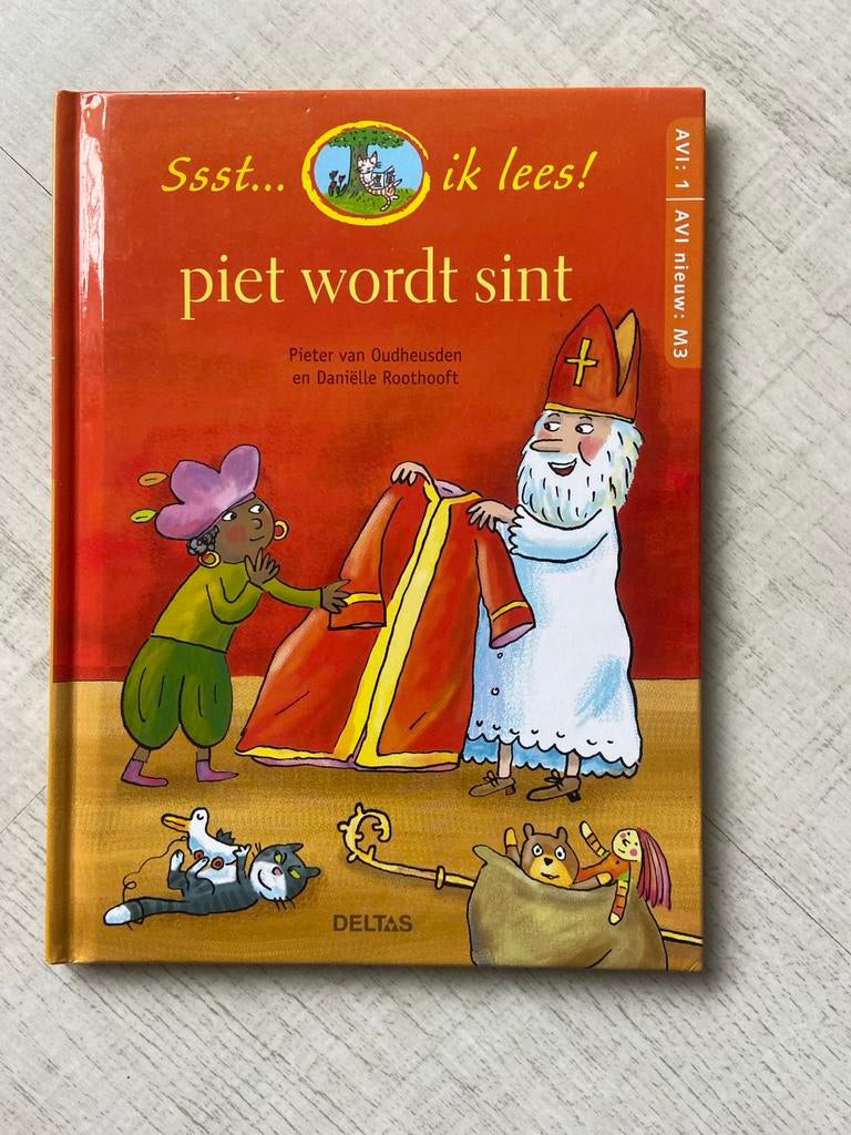 Piet wordt Sint - Leuk kinderboek, Boeken, Kinderboeken | Jeugd | onder 10 jaar, Ophalen of Verzenden, Zo goed als nieuw, Sprookjes