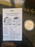 Zilveren regeringsjubileum Koningin Beatrix 25jr. Proof, Ophalen of Verzenden, Zilver, Nederland