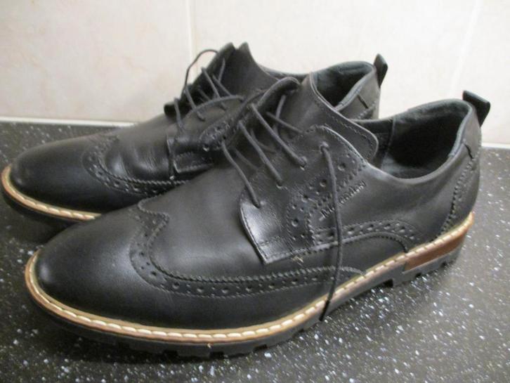 ECHT LEREN NIEUWE ZAKELIJKE HERENSCHOENEN maat 42, Kleding | Heren, Schoenen, Nieuw, Veterschoenen, Zwart, Verzenden
