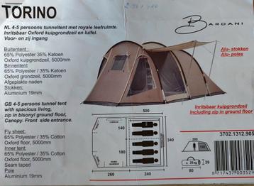 Bardani - Torino 4/5 persoons tunneltent beschikbaar voor biedingen