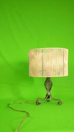 Rustic Woven Table Lamp | String Shade | Scroll Base, Overige materialen, Gebruikt, Verzenden, Rustic, Vintage, Art