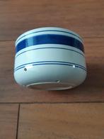Pot/uitlekbakje blauwe bies ca. 7 cm hoog diameter 12 cm, Rond, Nieuw, Ophalen of Verzenden, Aardewerk