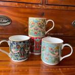 Engelse beker set William Morris Strawberry Thief 4 stuks, Huis en Inrichting, Keuken | Servies, Info@geharo.nl, Nieuw, Ophalen of Verzenden