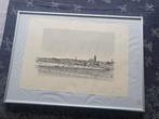 Litho / prent Thoolse haven Thoolen Jurgen Katzman Zeeland, Antiek en Kunst, Ophalen