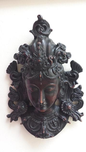 Tibetaans Boeddhistisch WANDMASKER ~ Godin TARA beschikbaar voor biedingen