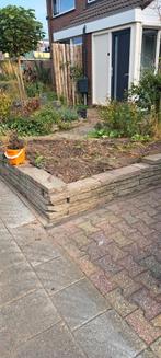 Gratis halve betontegels (60x20 cm), Tuin en Terras, Ophalen, Gebruikt, Beton, Terrastegels