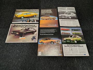 6x Reclame (A4) Ford Capri (1978-1983)   beschikbaar voor biedingen