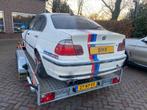 BMW 3-Serie 2.5 I 323 1998 wit (driftauto), Auto's, BMW, 1345 kg, Achterwielaandrijving, Zwart, 2494 cc