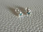 R140/Zilveren Topaas Bloem oor knopjes, Gebruikt, X, Zilver, Verzenden