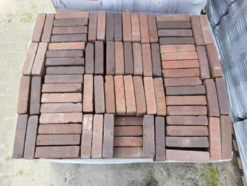 418m2 Nieuw Hard gebakken klinkers waal 20x5x8cm gemeleerd beschikbaar voor biedingen
