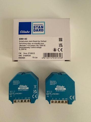 2x schakelrelais Eltako ER61-UC 1 CO potentiaalvrij 10A/250V beschikbaar voor biedingen