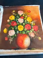 Olieverf Schilderij - Bloemen in Vaas, Ophalen of Verzenden