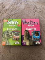 Dino weetjes & Paarden weetjes kwartet, Verzamelen, Speelkaarten, Jokers en Kwartetten, Verzenden, Gebruikt, Kwartet(ten)