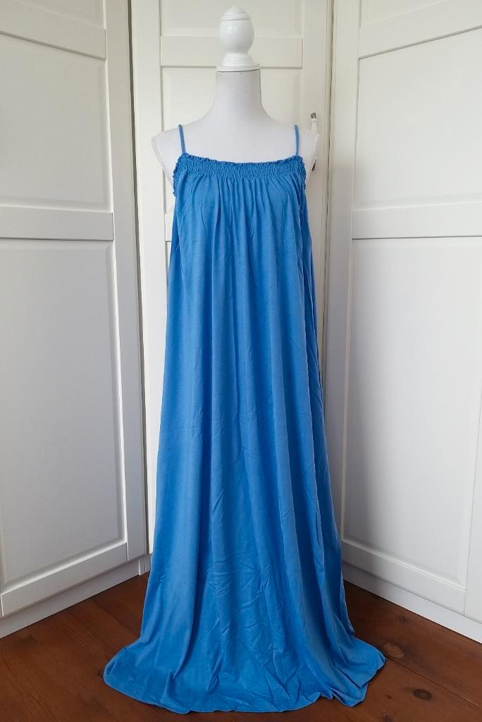 H&M nieuwe blauwe mouwloze maxi jurk XL XXL XXXL, Kleding | Dames, Jurken, Nieuw, Maat 46/48 (XL) of groter, Blauw, Onder de knie