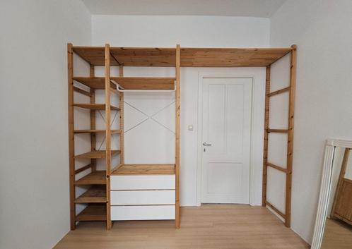 Stevige houten stelling/kleding kast in goede staat, Huis en Inrichting, Kasten | Stellingkasten, Gebruikt, Ophalen