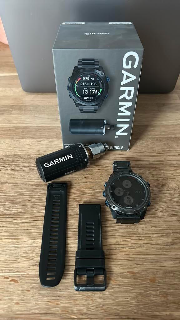 Garmin MK2i Descent met titanium band en zender, Watersport en Boten, Duiken, Duikcomputer, Ophalen of Verzenden