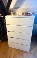 Ikea MALM ladekast, 6 lades, wit - Leiden, Huis en Inrichting, Kasten | Kledingkasten, Ophalen, Overige materialen, Gebruikt, 100 tot 150 cm