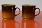 Set van 2 retro vintage CP Colditz GDR fat lava mokken, Huis en Inrichting, Keuken | Servies, Gebruikt, Ophalen of Verzenden, Overige stijlen