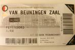 Feyenoord - Ajax 2015 kaart, Tickets en Kaartjes, Losse kaart, Eén persoon, November