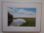 Schilderij van een Hollands landschap met water, Antiek en Kunst, Kunst | Schilderijen | Klassiek, Ophalen of Verzenden