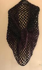 Omslagdoeken 2 mtr. Zwart en lila. Nieuw!, Kleding | Dames, Mutsen, Sjaals en Handschoenen, Ophalen of Verzenden, Nieuw, Maat 46/48 (XL) of groter