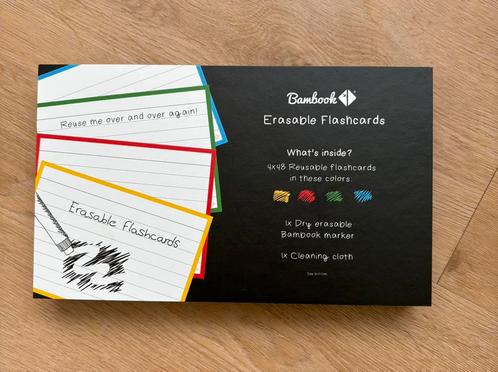 Handig bij het leren: Bambook flashcards set, Boeken, Studieboeken en Cursussen, Zo goed als nieuw, Ophalen of Verzenden