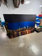 Manhattan skyline op aluminium. 200x100, Huis en Inrichting, Ophalen, Zo goed als nieuw