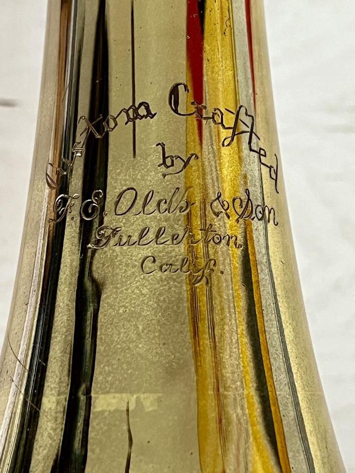 Tenortrombone Olds Custom Crafted P15, Muziek en Instrumenten, Blaasinstrumenten | Trombones, Gebruikt, Tenor, Met koffer, Ophalen of Verzenden