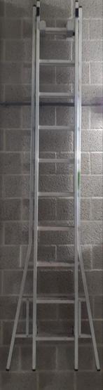 Ladder uitschuifbaar 2x10 NIEUW, Ophalen of Verzenden, Zo goed als nieuw, 4 meter of meer