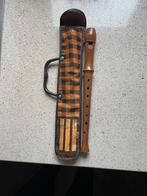 Houten blokfluit met hoes, Muziek en Instrumenten, Blaasinstrumenten | Blokfluiten, Ophalen of Verzenden, Zo goed als nieuw, Sopraan of Sopranino