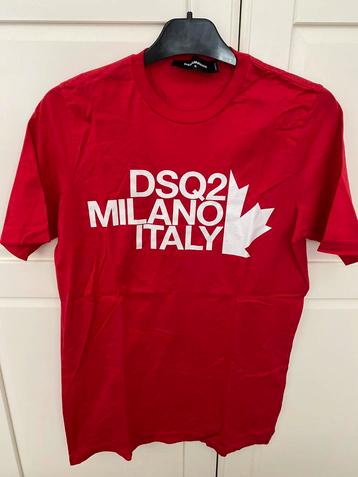 Dsquared2 shirt rood met wit maat S beschikbaar voor biedingen