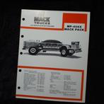 Mack brochure Mack MP-404X Mack Pack Specificatie folder WOW, Boeken, Auto's | Folders en Tijdschriften, Mack truck, Overige merken