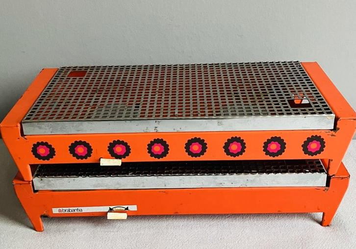 Brabantia Patrice vintage retro rechauds oranje sixties, Huis en Inrichting, Keuken | Keukenbenodigdheden, Gebruikt, Ophalen of Verzenden