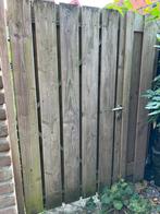 Douglas poortdeur zonder slot en handgreep., Tuin en Terras, Schuttingen, Ophalen, Minder dan 3 meter, Hout, 1 tot 2 meter