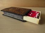 Luciferhouder van Leer – Made in Spain (8,5 x 12 cm), Ophalen of Verzenden, Gebruikt, Luciferdoosjes of -merken