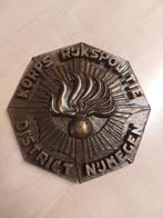 Korps Rijkspolitie - District Nijmegen plaque, Verzamelen, Ophalen of Verzenden, Overige soorten, Nederland, Overige typen