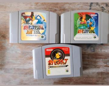 Nintendo 64 pokemon games japans  beschikbaar voor biedingen