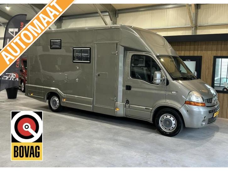 Renault MASTER650 Automaat XXL Garage Renault 120DCI 2009, Caravans en Kamperen, Campers, Bedrijf, tot en met 3, Half-integraal