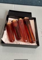 4 barnsteen sigaretten pijp met gouden montuur, Antiek en Kunst, Antiek | Goud en Zilver, Ophalen of Verzenden, Goud