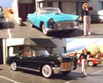 1/43 '56 Continental Mk.II + Ford Thunderbird Franklin Mint, Nieuw, Dinky Toys, Ophalen of Verzenden, Auto
