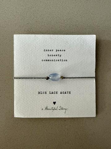 Blue Lace Agate armband A Beautiful Story beschikbaar voor biedingen