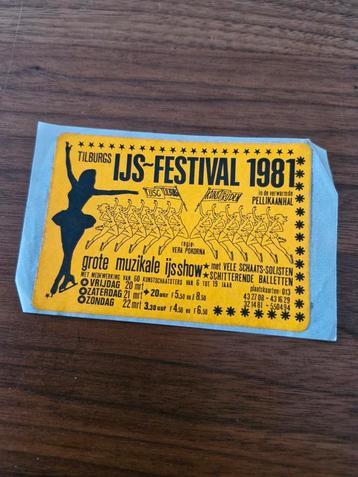 150 Tilburgs IJs-Festival 1981 Sticker  beschikbaar voor biedingen