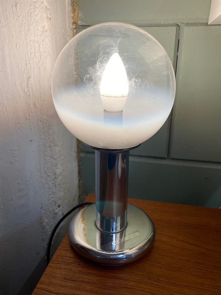 Sankey space age Italy lamp vintage jaren 60 targetti, Huis en Inrichting, Lampen | Tafellampen, Ophalen, ., 2de hands, .