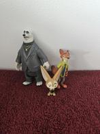 Zootopia figuren Koslov, Nick Wilde en Finnick -- Zootopia, Ophalen of Verzenden, Zo goed als nieuw, Beeldje of Figuurtje