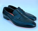 Santoni Lofers maat 7 1/2, Loafers, Verzenden, Zwart, Zo goed als nieuw