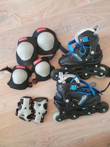 Nijdam Go Crossing inline skates maat 33-36 + beschermset beschikbaar voor biedingen